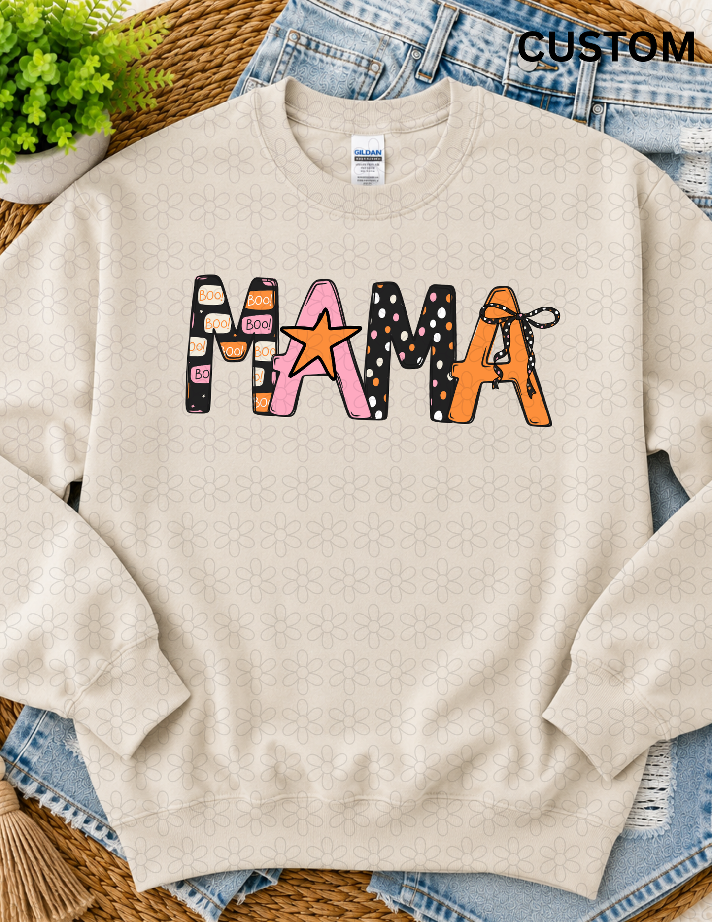 Hey Boo Custom Alpha Completed Tee