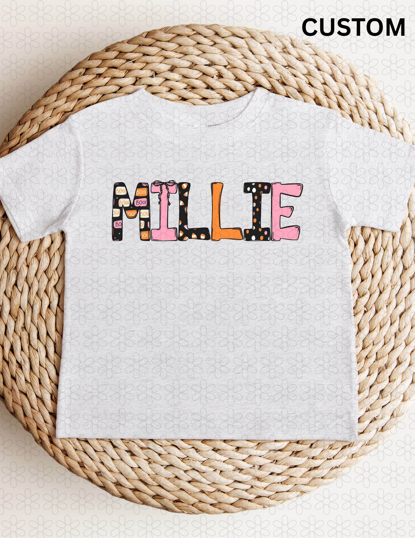Hey Boo Custom Alpha Completed Tee