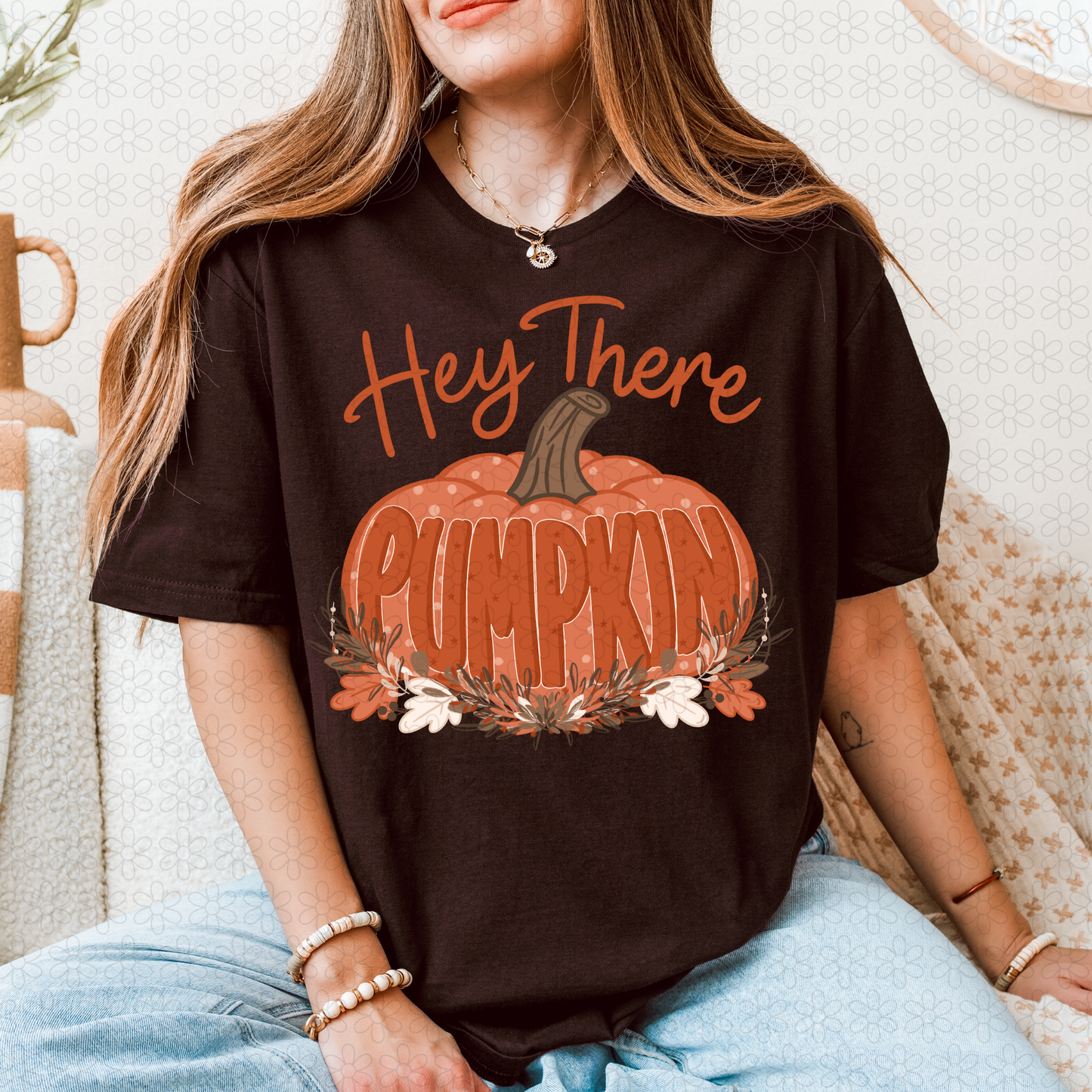 Hey there Pumpkin- Orange DTF Transfer