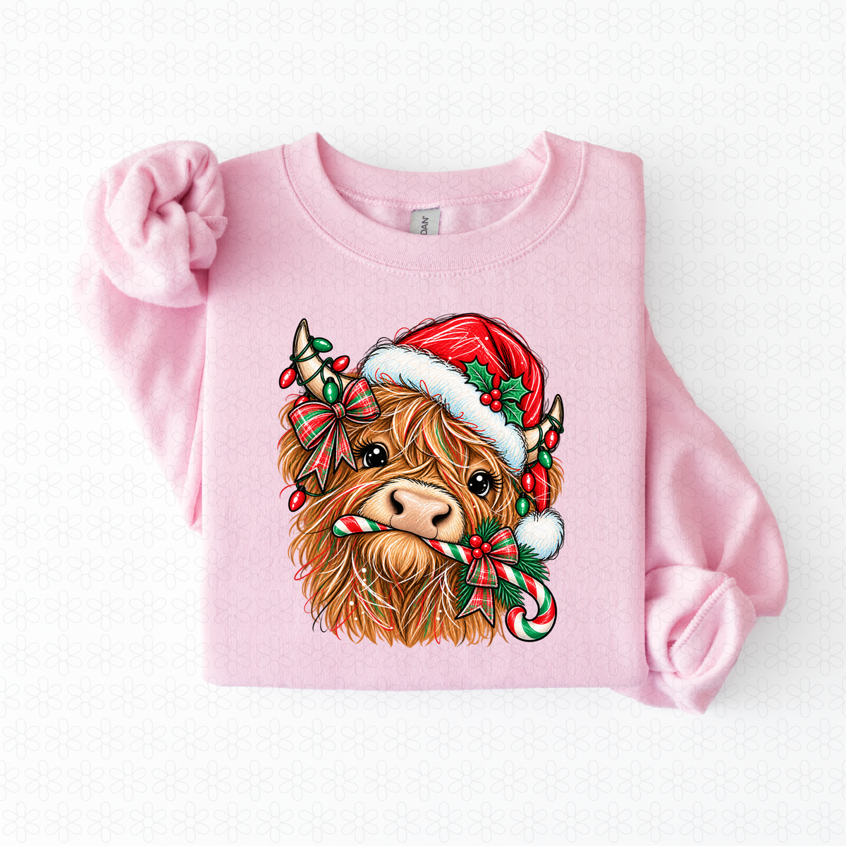 Highland Cow Christmas Completed Tee