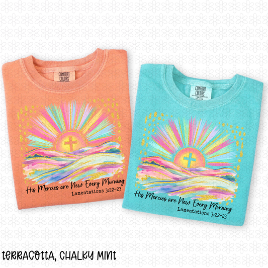 His Mercies Are New Every Morning- Black font DTF Transfer