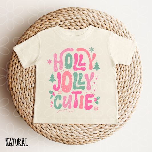 Holly Jolly Cutie Kids Completed Tee