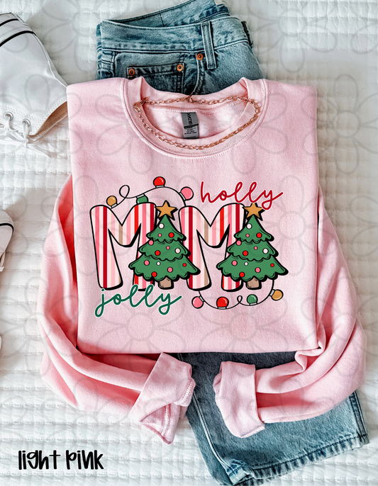 Holly Jolly Mama Completed Tee