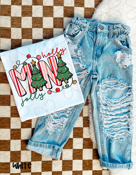 Holly Jolly Mini Kids Completed Tee