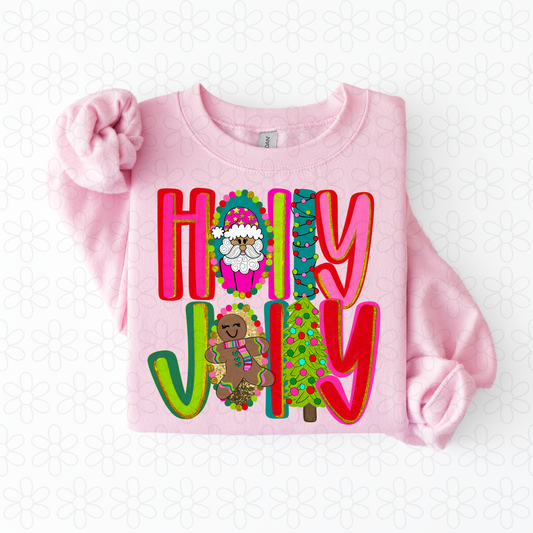 Holly Jolly Christmas Completed Tee