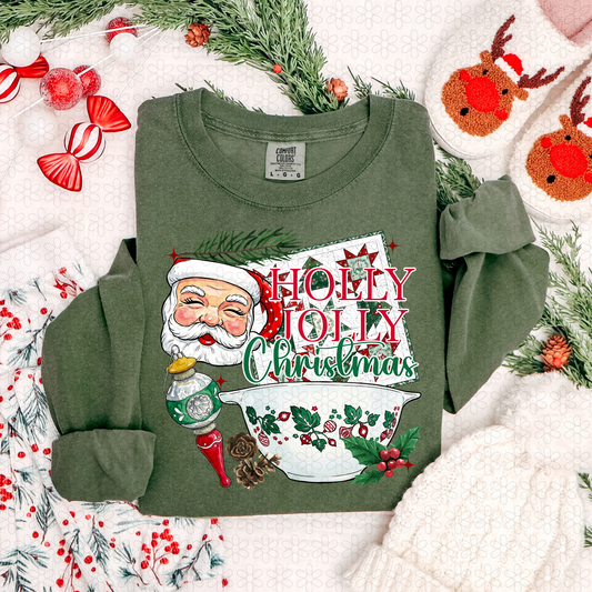 Holly jolly Christmas Completed Tee