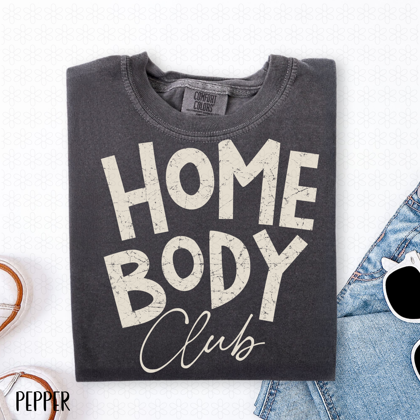 Home Body Club- White Completed Tee