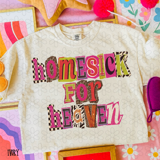 Homesick For Heaven Ransom Letters Completed Tee