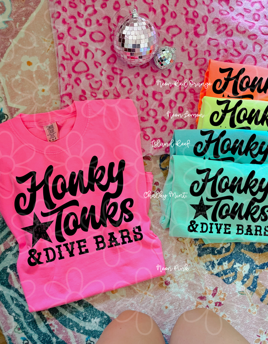 Honkey Tonks & Dive Bars DTF Transfer