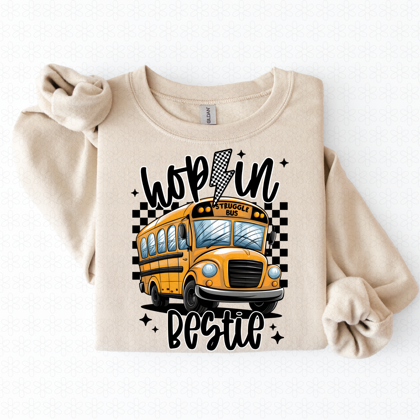 Hop In Bestie Struggle Bus Completed Tee