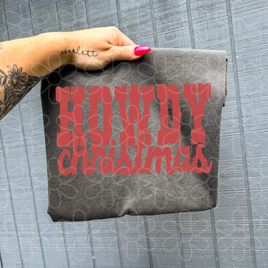 Howdy Christmas DTF Transfer