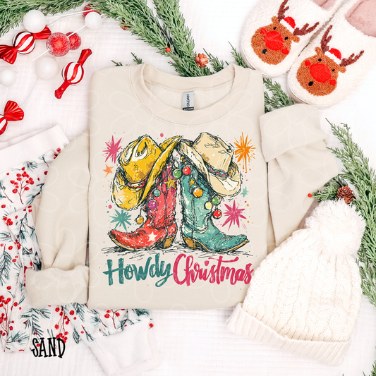 Howdy Christmas Completed Tee