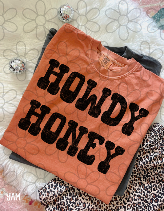 Howdy Honey Completed Tee