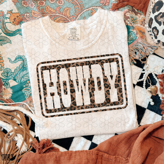 Howdy Leopard Kids Completed Tee