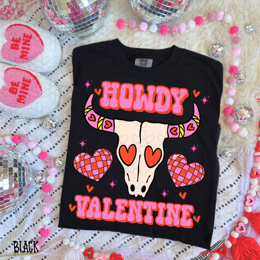 Howdy Valentine Western Completed Tee
