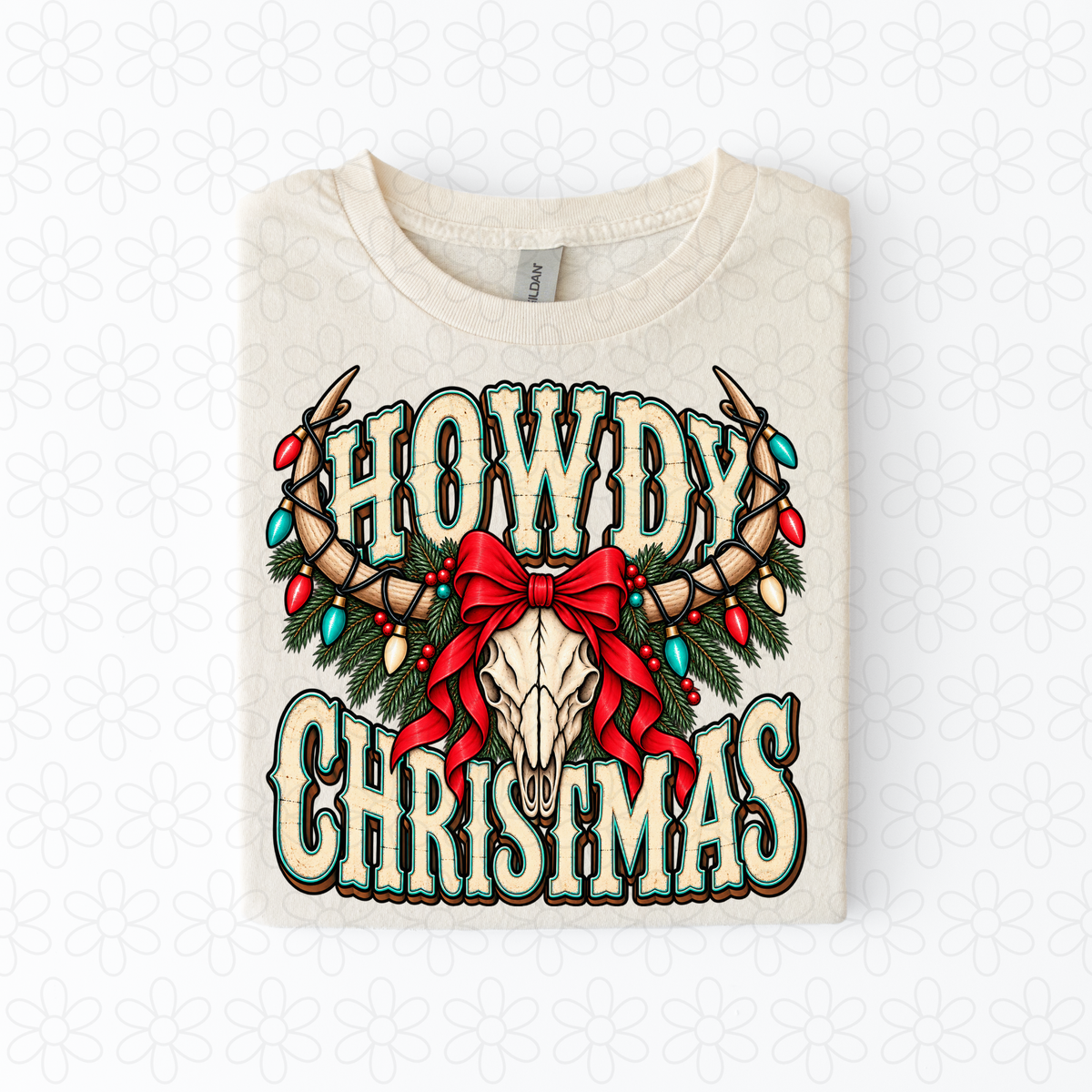 Howdy Christmas Completed Tee