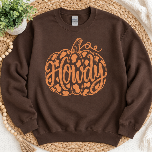 Howdy Pumpkin Completed Tee