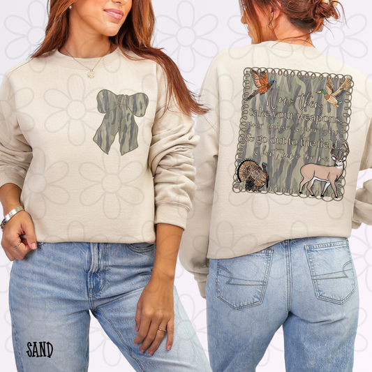 Hunt Game For Me Camo DTF Transfer