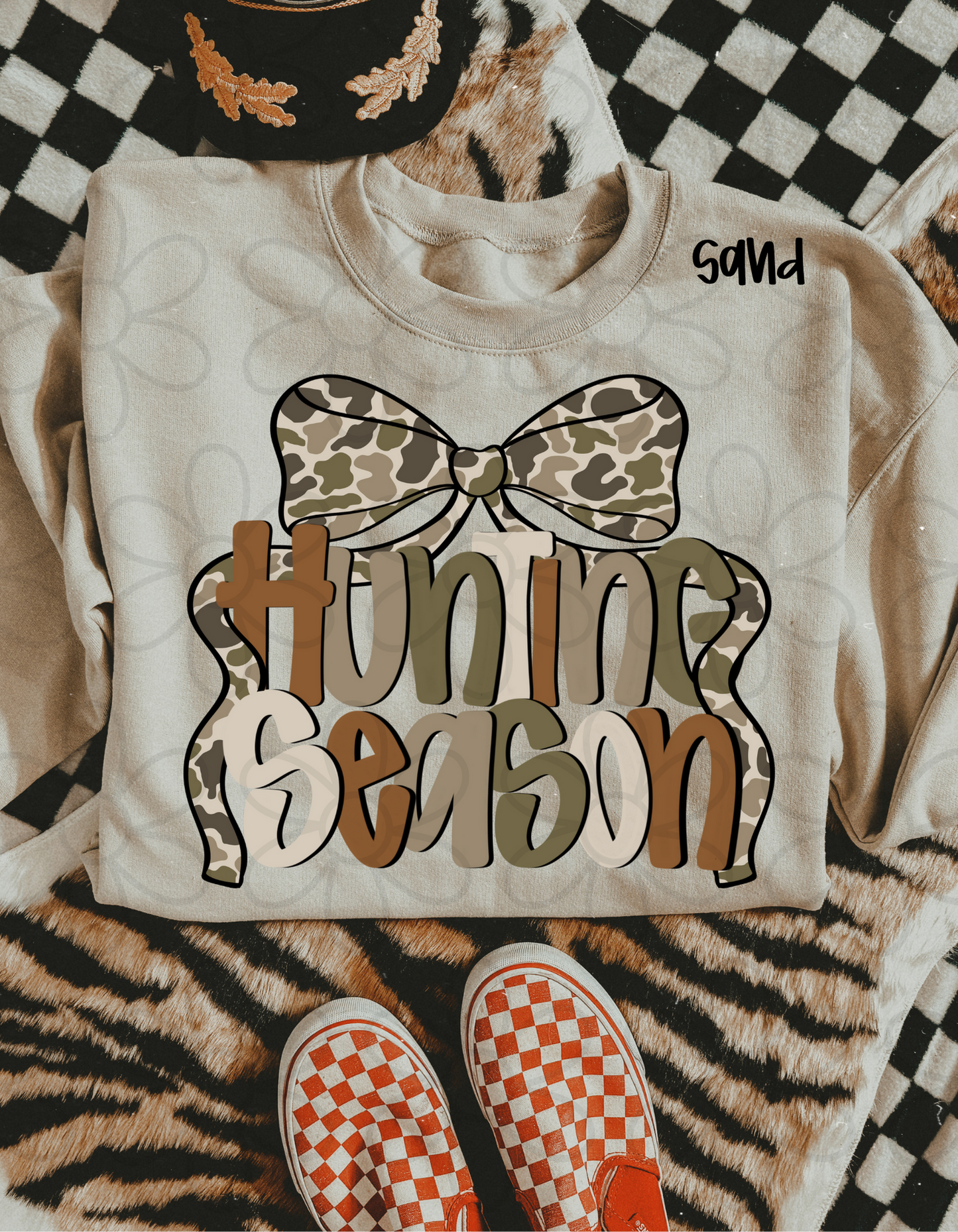 Hunting Season Camo Bow DTF Transfer