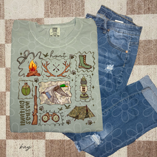 Hunting Season Doodles Kids Completed Tee