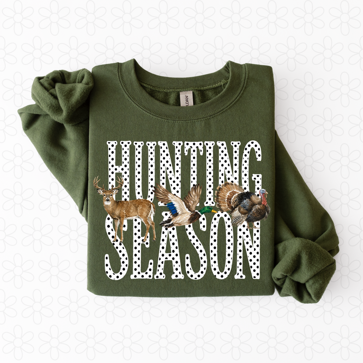 Hunting Season Polka Dot Completed Tee