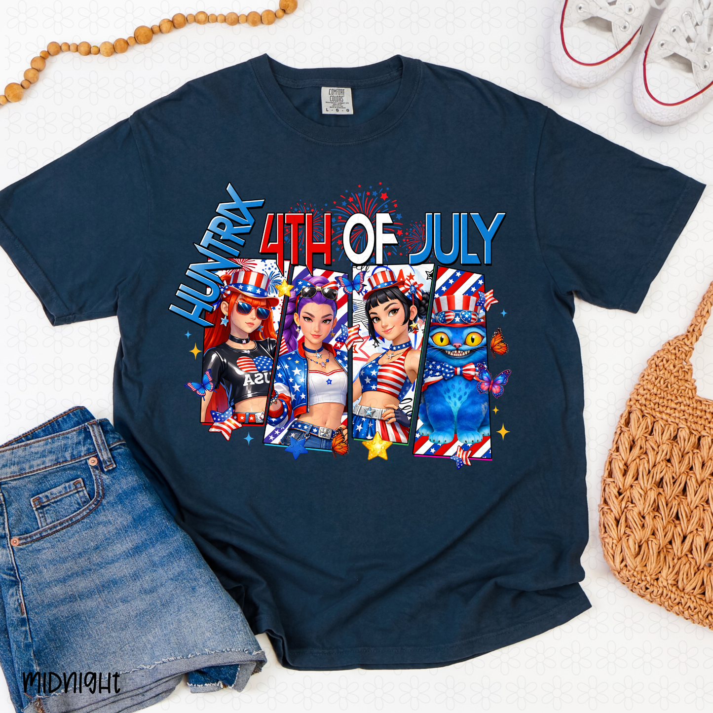 Huntrx 4th of July Completed Tee