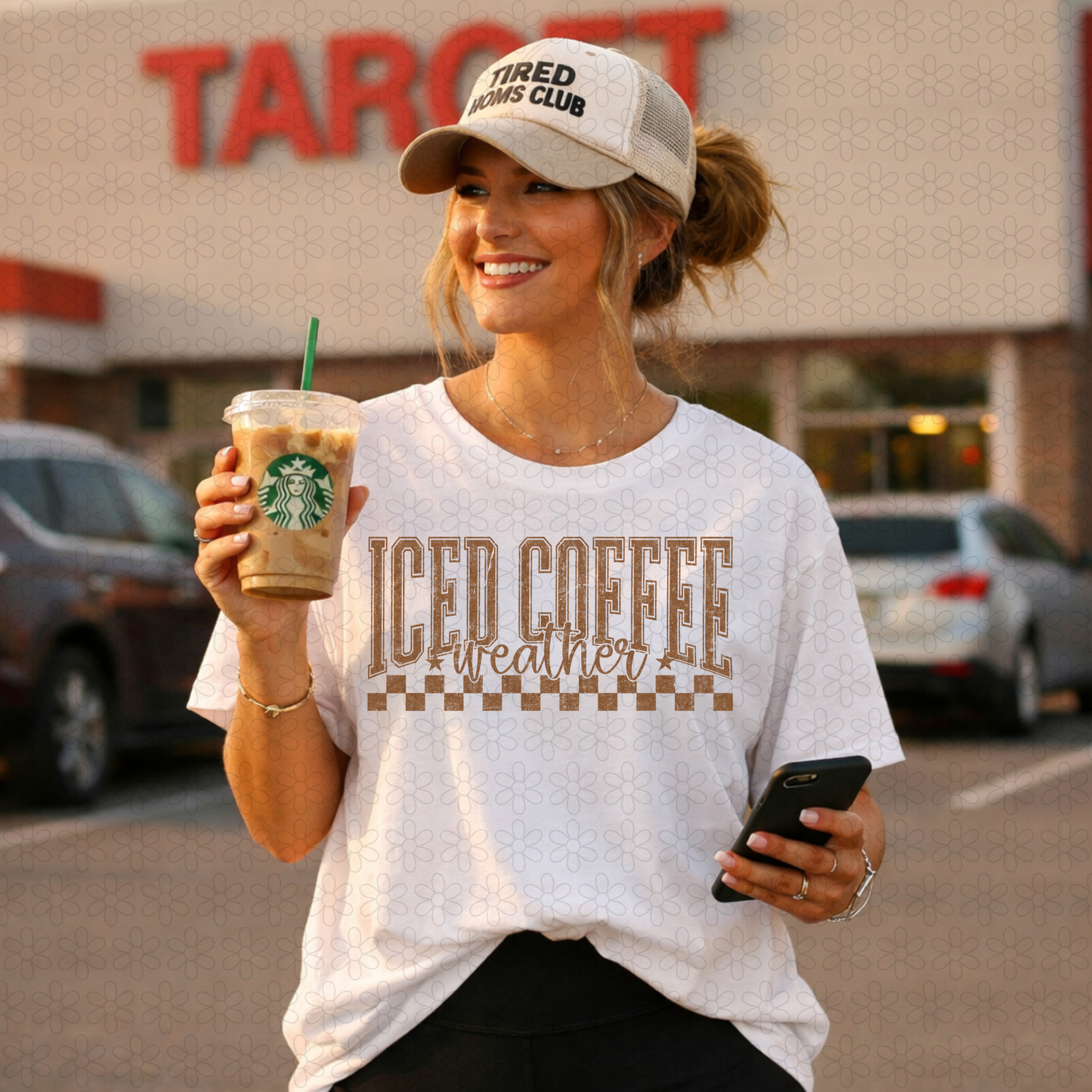 ICED COFFEE WEATHER (Multiple Color Options) Completed Tee