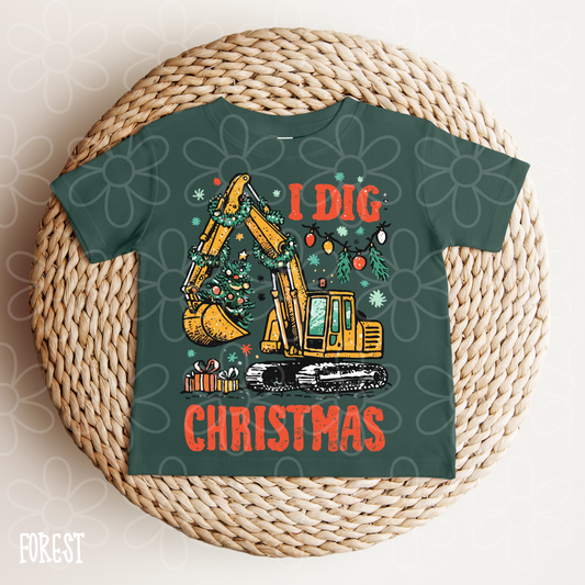 I Dig Christmas DTF Transfer