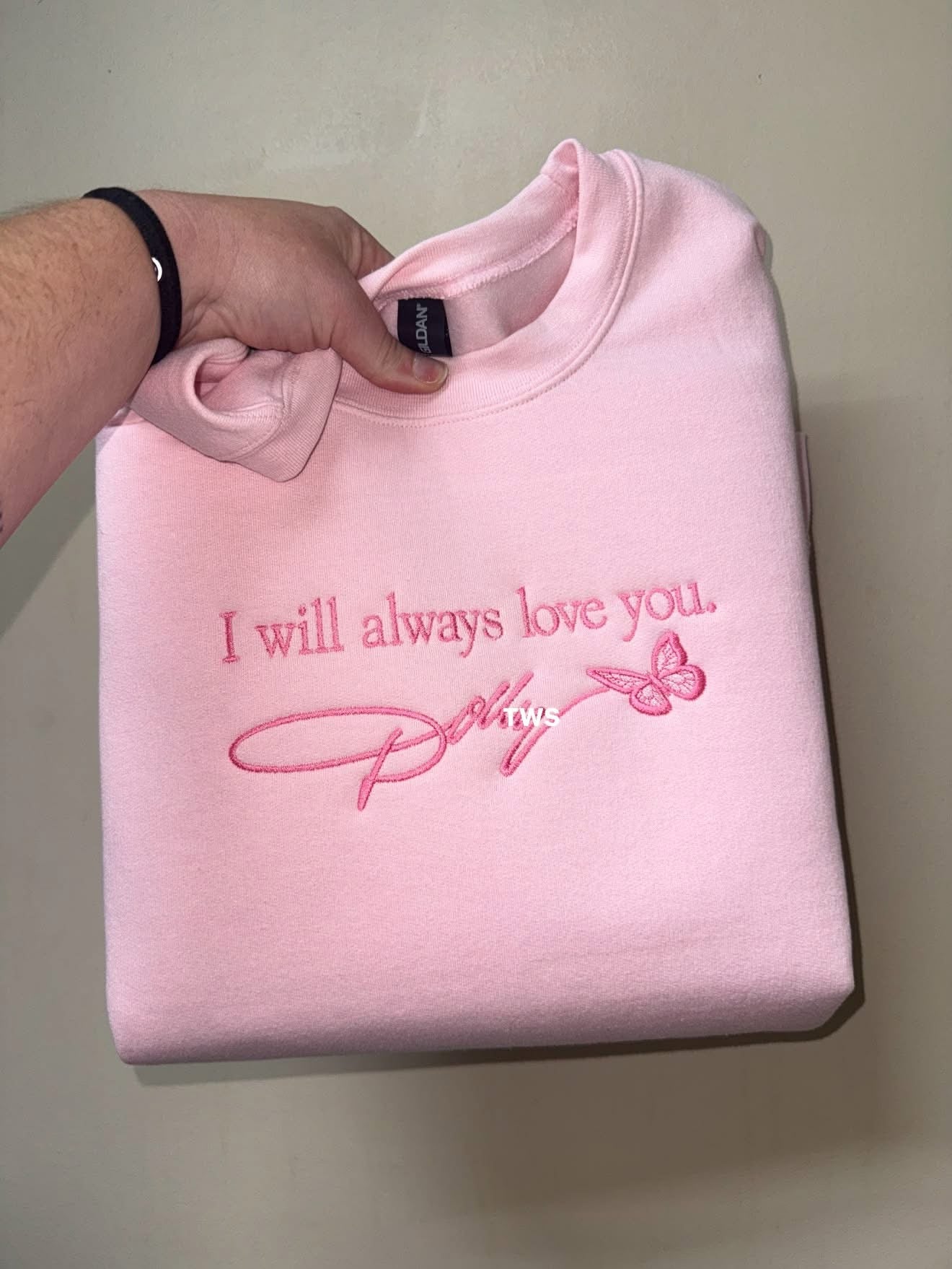 I Will Always Love You Embroidery