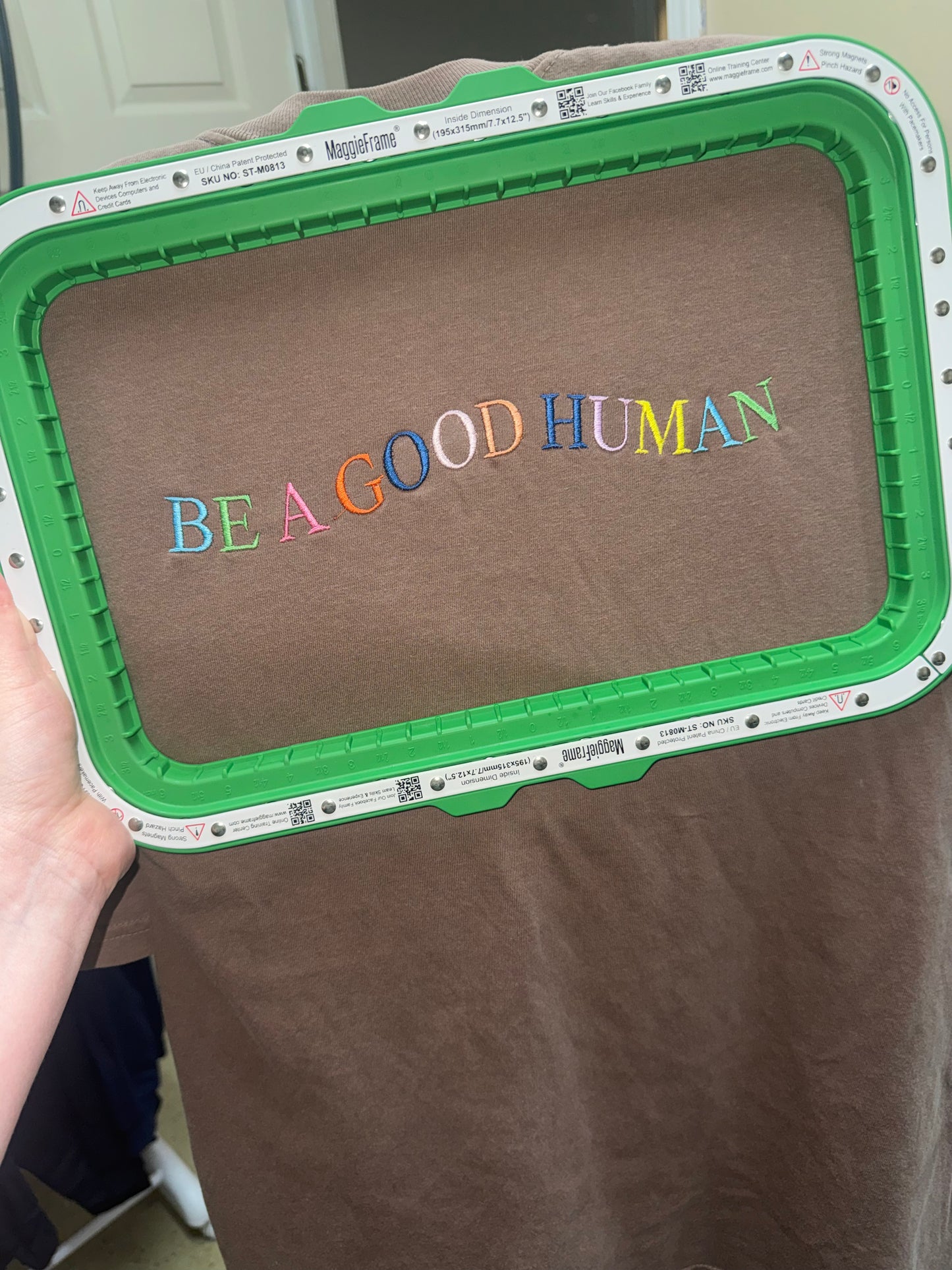Be A Better Human Embroidery
