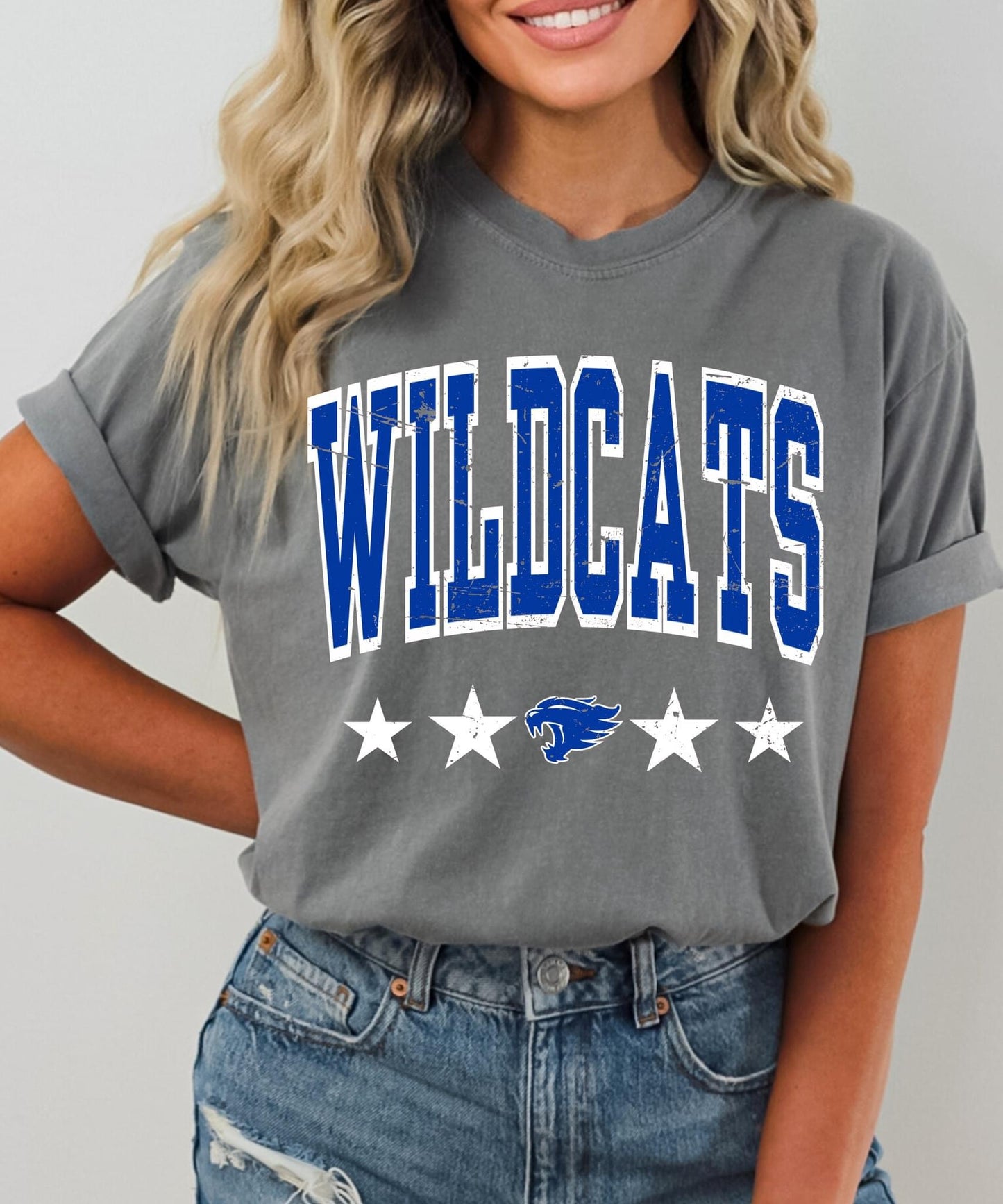 Vintage Wildcats Completed Tee