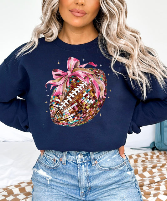 Disco Coquette Football Completed Tee