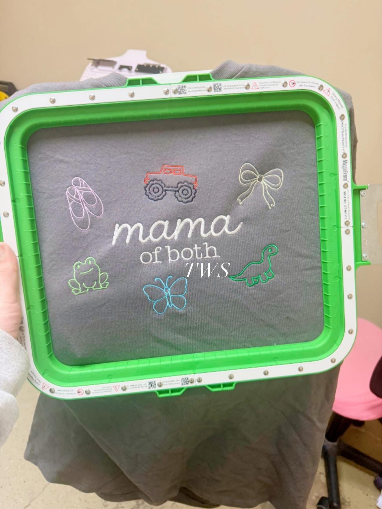 Mama Of Both Embroidery