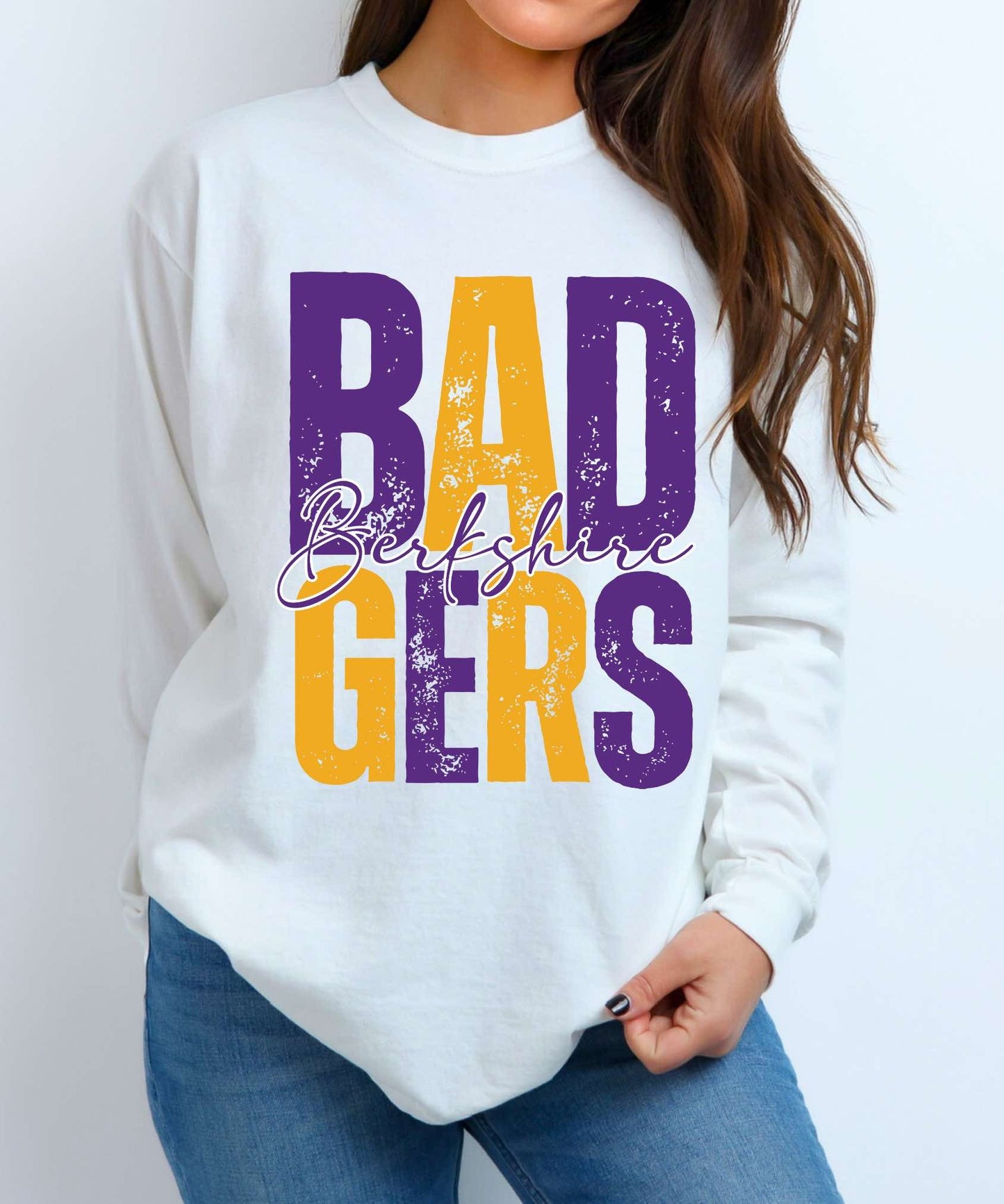 Distressed Berkshire Badgers Transfer only