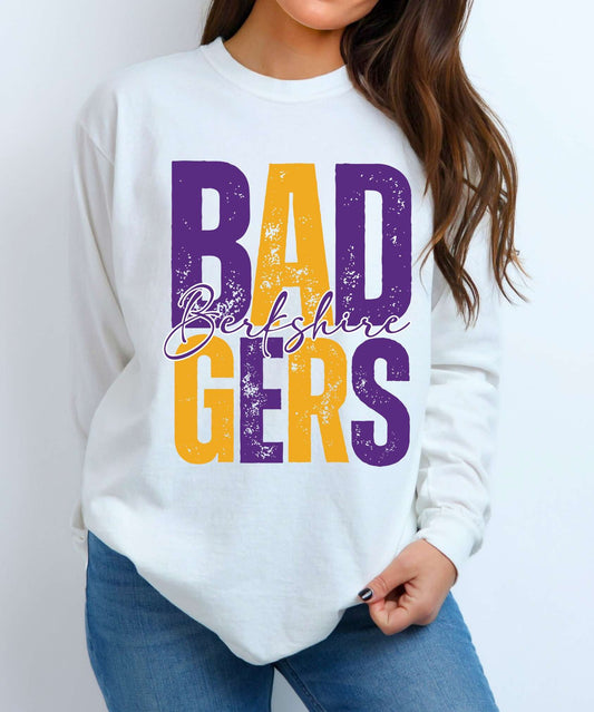 Distressed Berkshire Badgers Transfer only
