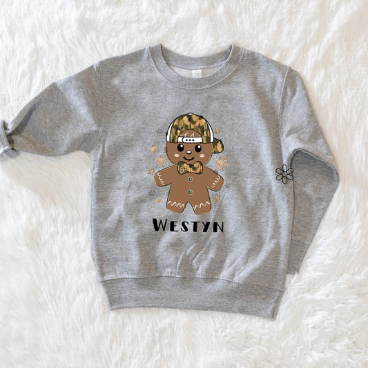 Custom Name Boy Gingerbread Adult Completed Tee