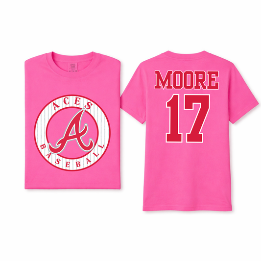 Aces Mothers Day Pinstripes Completed Tee