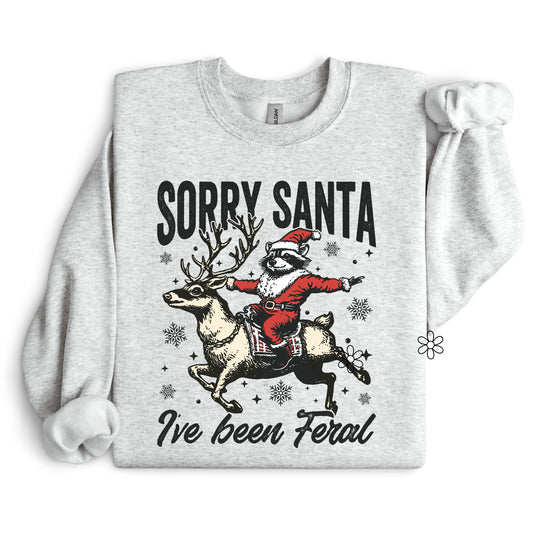 Sorry Santa I’ve Been Feral Deer Completed Tee