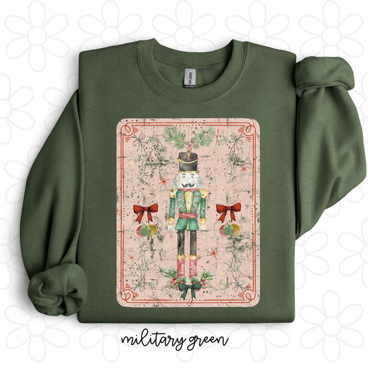 Vintage Nutcracker Card Kids Completed Tee
