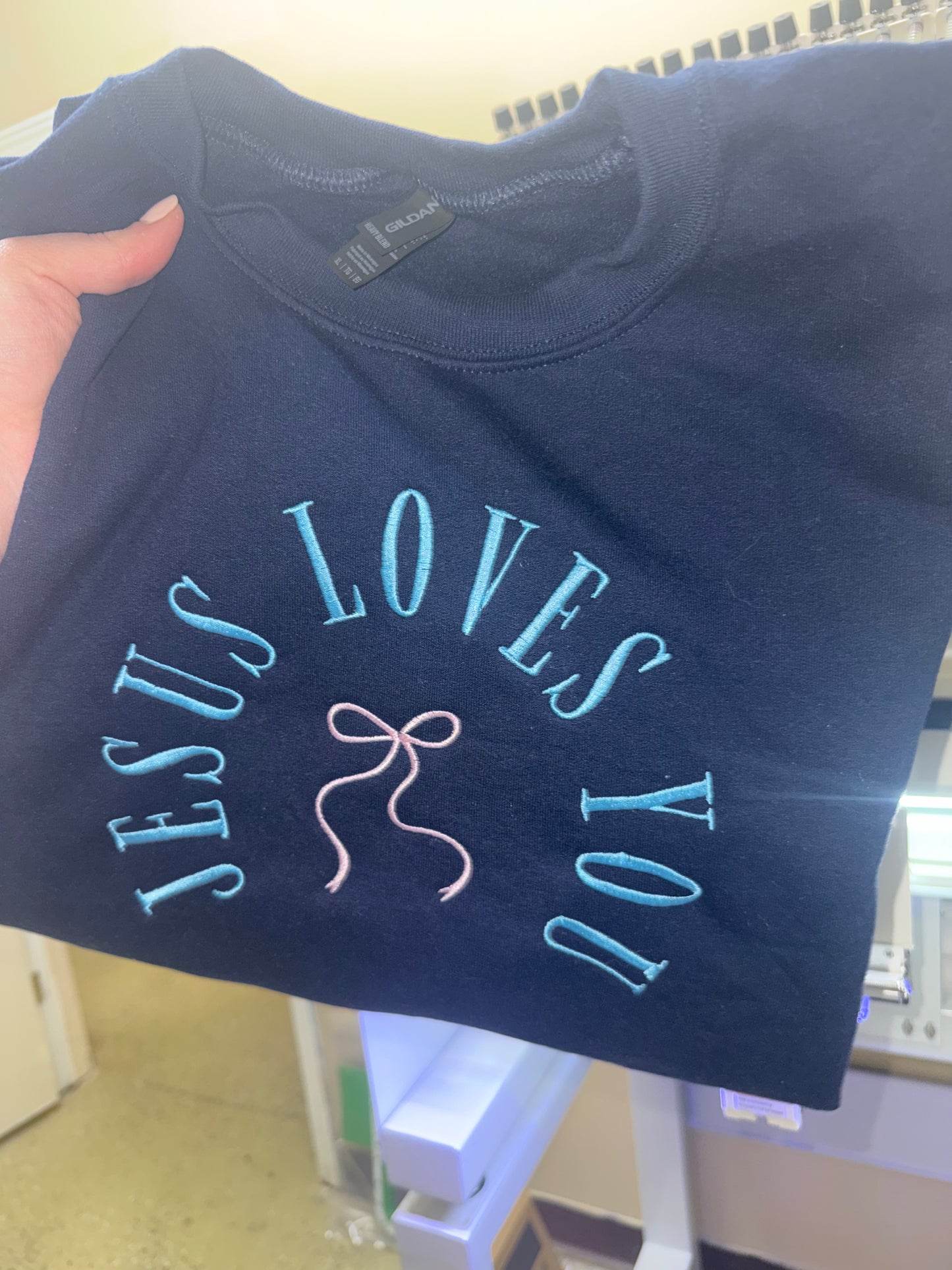 Jesus Love You Embroidery