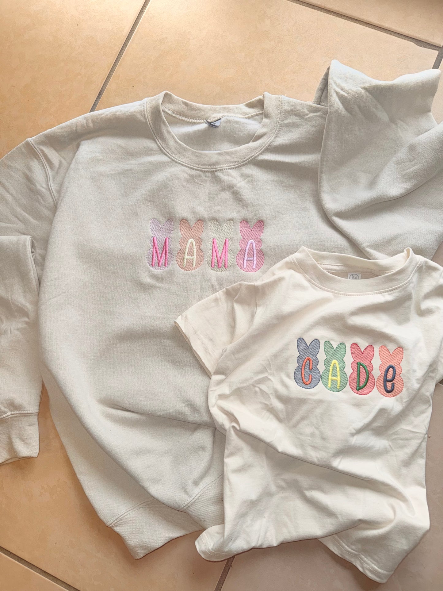 Custom Bunny Names Embroidery