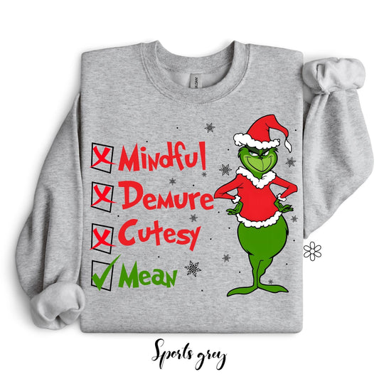 Mindful Demure Cutesy Mean Completed Tee