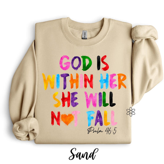 God Is Within Her Completed Tee