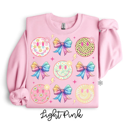 Smiley Coquette Bow Completed Tee