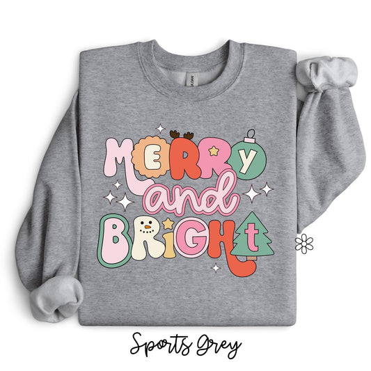 Cute Merry and Bright Kids Completed Tee