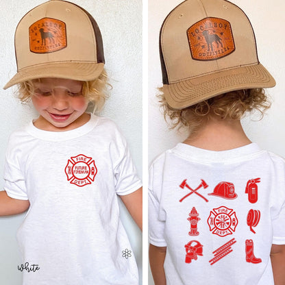 Future Fireman Front & Back Kids Completed Tee