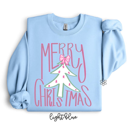 Preppy Pink Merry Christmas Kids Completed Tee