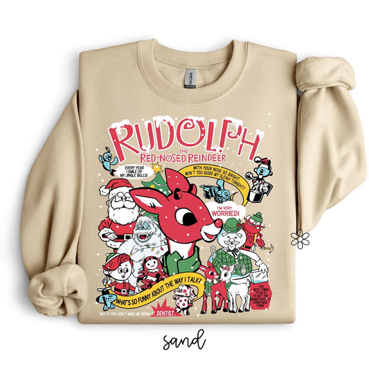 Vintage Rudolph Completed Tee