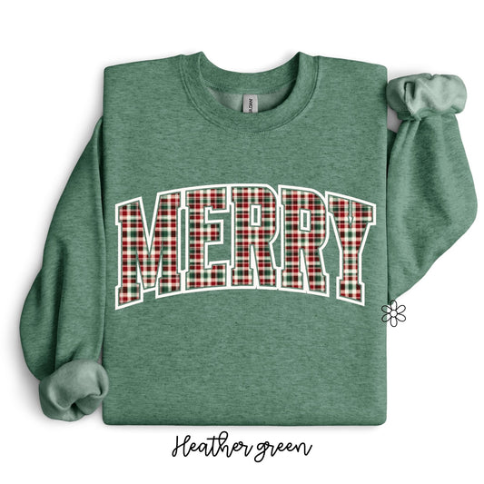 Plaid Merry Kids Completed Tee