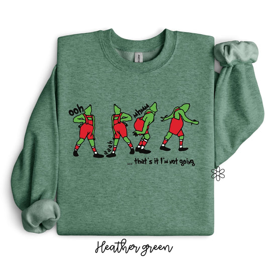 Grinch I'm Not Going Kids Completed Tee